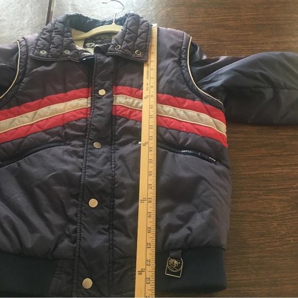 JC Penny Ski Apparel Unisex Purple Snap Button Puffer Jacket Vest Boys X Large S - Picture 5 of 16
